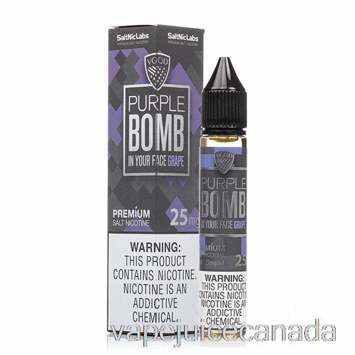 Vape Canada Purple Bomb - VGOD Salts - 30mL 25mg
